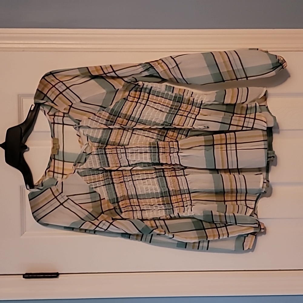 Plaid Blouse